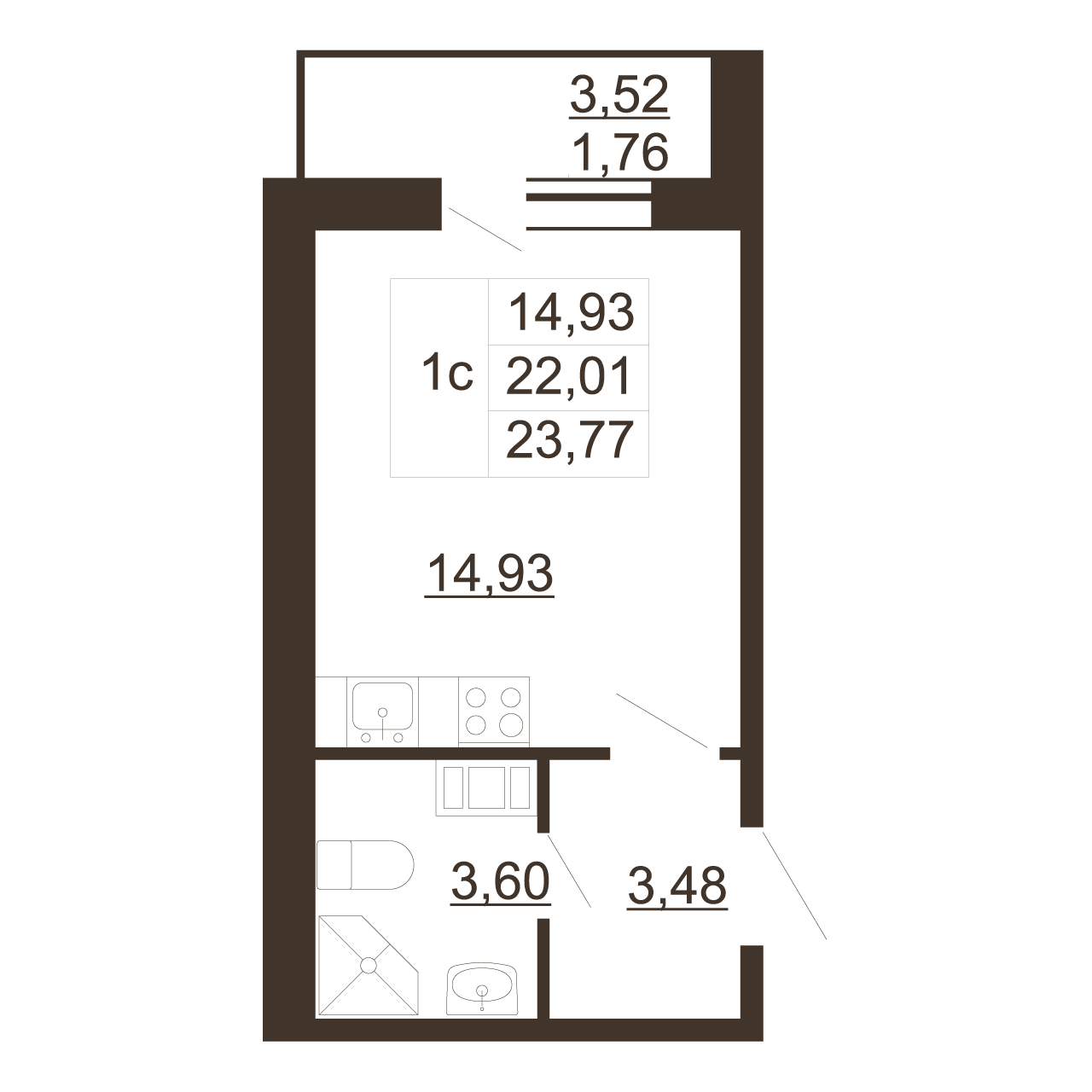 Студия, 23.77