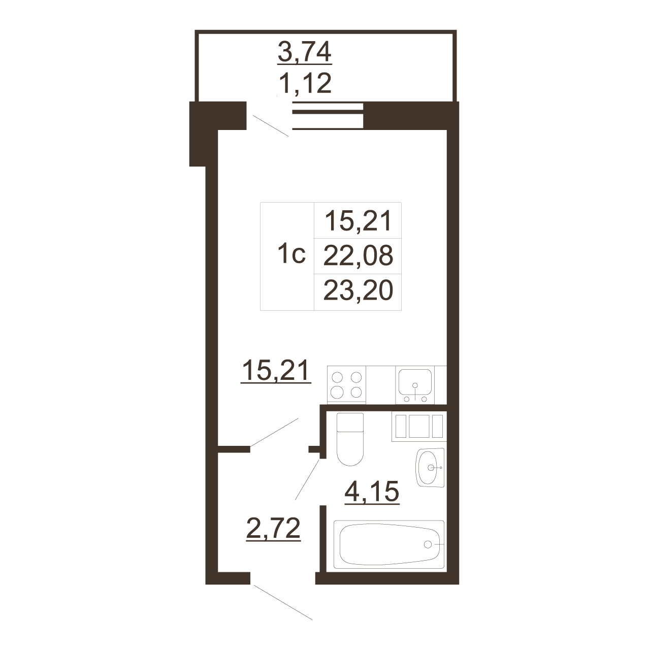 Студия, 23.2